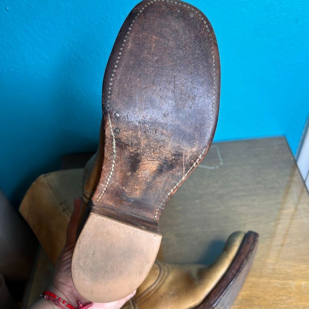 Frye Tan Heeled Boots - Picture 6 of 9